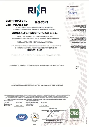 Certificazione Rina
