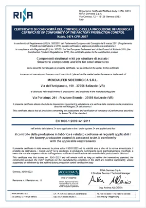 Certificazione 1090 Bionde